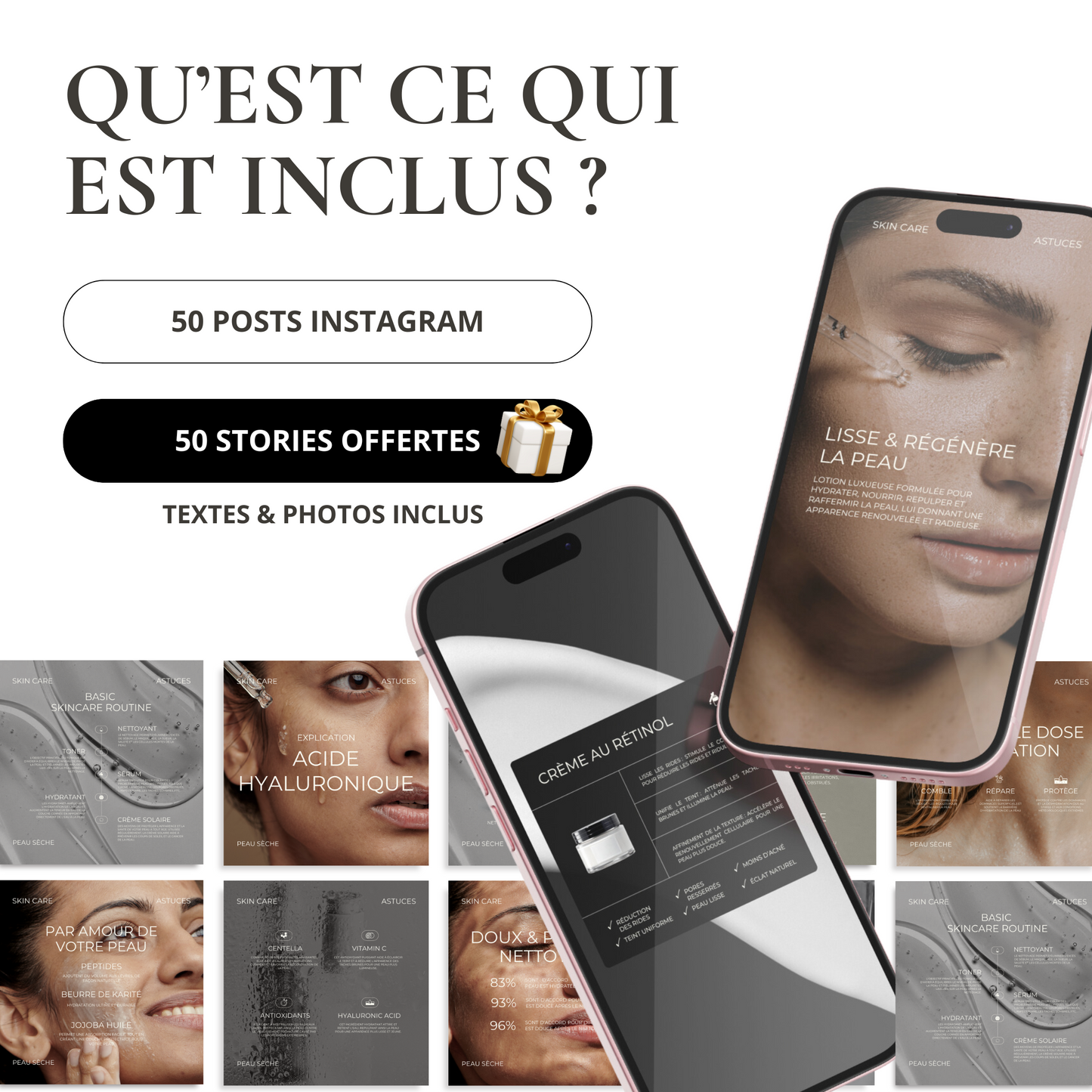 Cosmétiques - 50 posts + 50 story