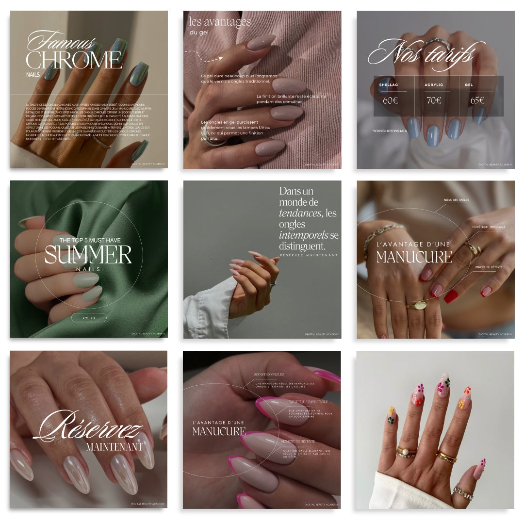 Ongles- 25 posts + 25 story