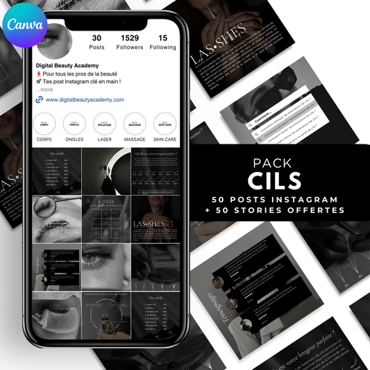 Extension de cils - 50 posts + 50 story