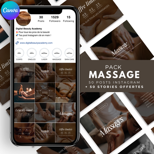 Massage -  50 posts + 50 story