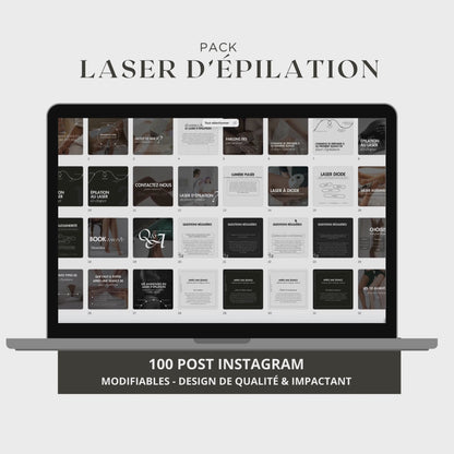 Laser d'épilation - 100 posts + 30 story